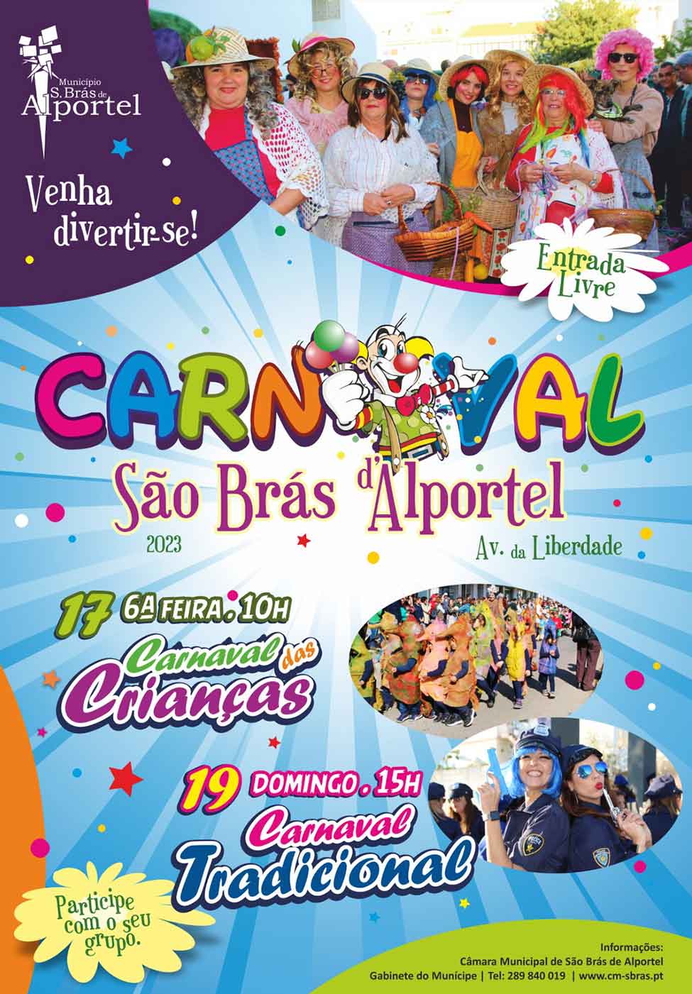 O Carnaval Tradicional de São Brás regressa para uma edição repleta de desfiles, carros alegóricos, ateliers para os mais novos, bailes e até concursos de máscaras.