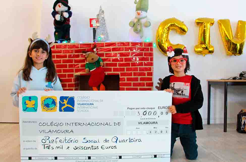 O Colégio Internacional de Vilamoura distribuiu 10.600 euros para quatro causas de beneficência no concelho de Loulé, durante a quadra natalícia.