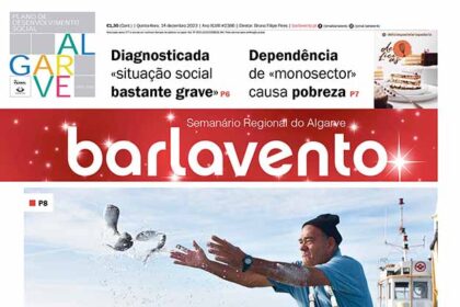 Edição n.º 2386 de 14 de dezembro do jornal barlavento, semanário regional do Algarve sobre milhares de peixes libertados pelo IPMA.