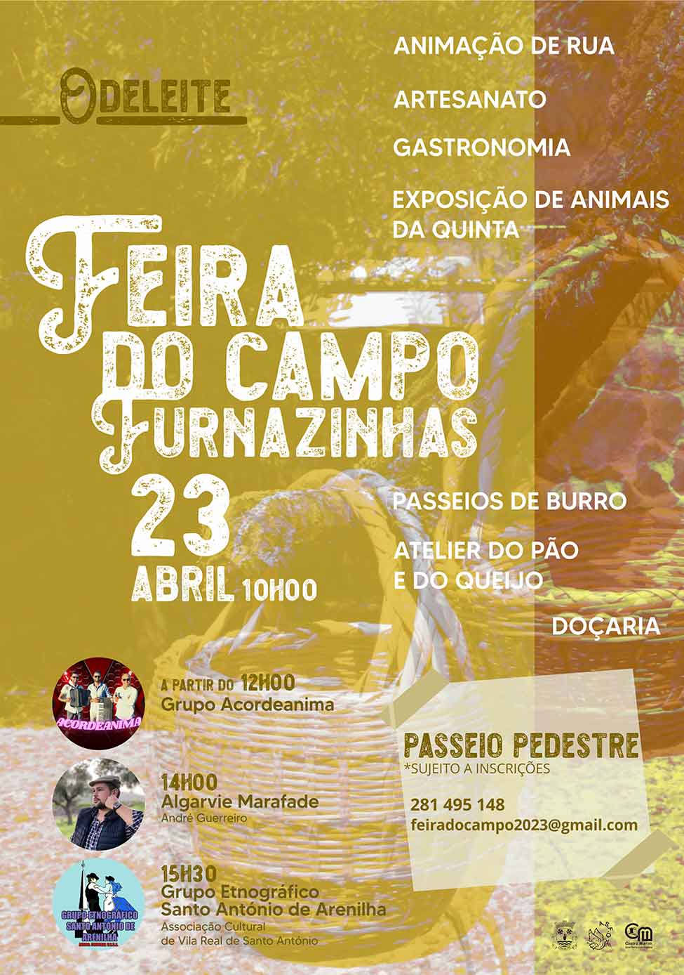 A Feira do Campo e o Passeio Pedestre têm o objetivo de dar a conhecer o que de melhor existe e se faz nesta aldeia da serra algarvia.