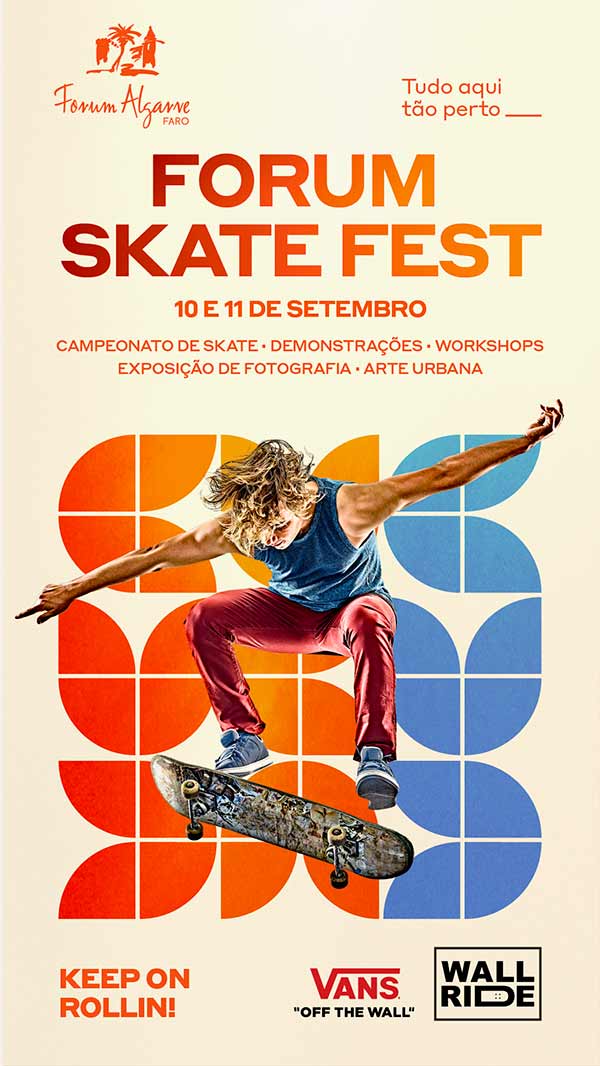 É já este fim de semana, dias 10 e 11 de setembro, que o Forum Algarve, se prepara para receber, pela primeira vez, um evento dedicado em exclusivo à prática da modalidade de skate.