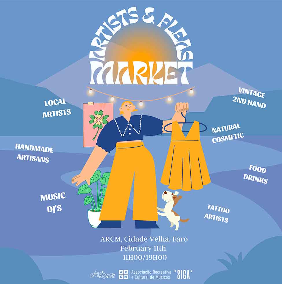 A MÔÇES prepara-se para trazer à ARCM um novo Artists & Fleas Market, em fevereiro, sendo que as inscrições ainda se encontram a decorrer.