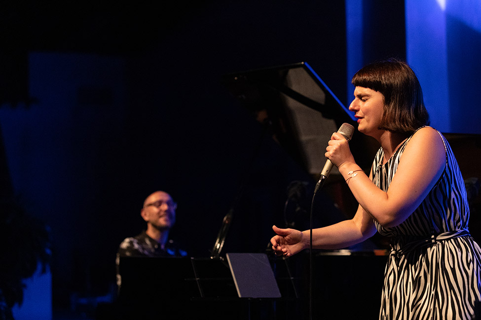 Filipe Raposo e Rita Maria no «Jazz no Palácio».