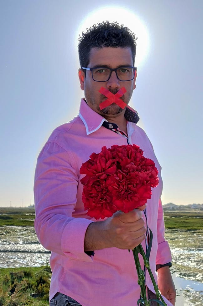 Alexandre Pereira, deputado eleito pelo PAN, diz que no 25 de Abril de Olhão, «só há liberdade para ouvir» o Partido Socialista (PS).