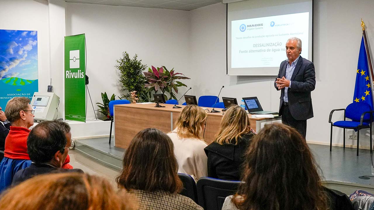 Associação de Regantes do Mira (ABMIRA), em Odemira, conheceu estudo prévio para a construção de uma central dessalinizadora no Sudoeste alentejano.
