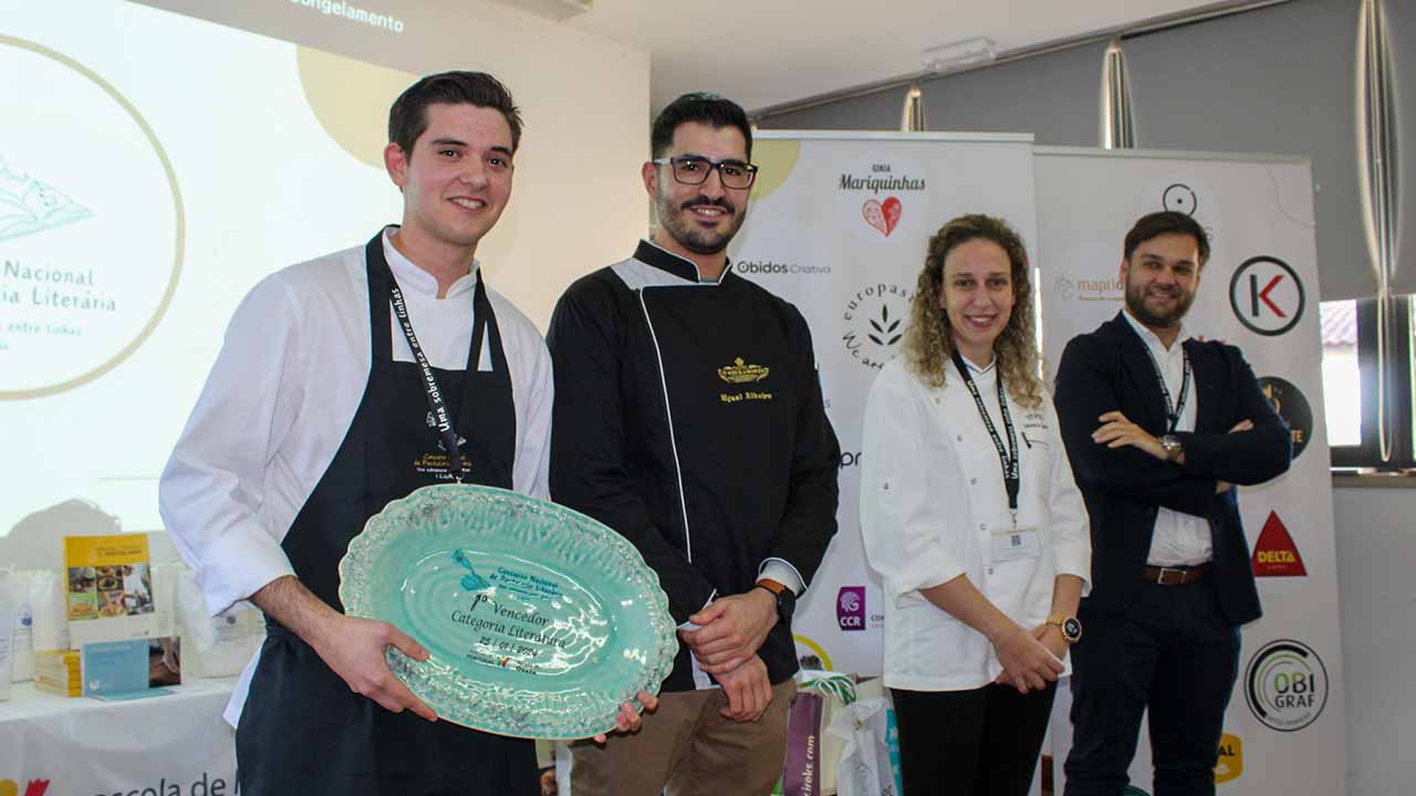 «Os Lusíadas» e uma viagem a Goa inspiraram Diogo Alexandre, aluno da Escola de Hotelaria e Turismo do Algarve (EHTA), vencedor do Concurso Nacional de Pastelaria Literária.