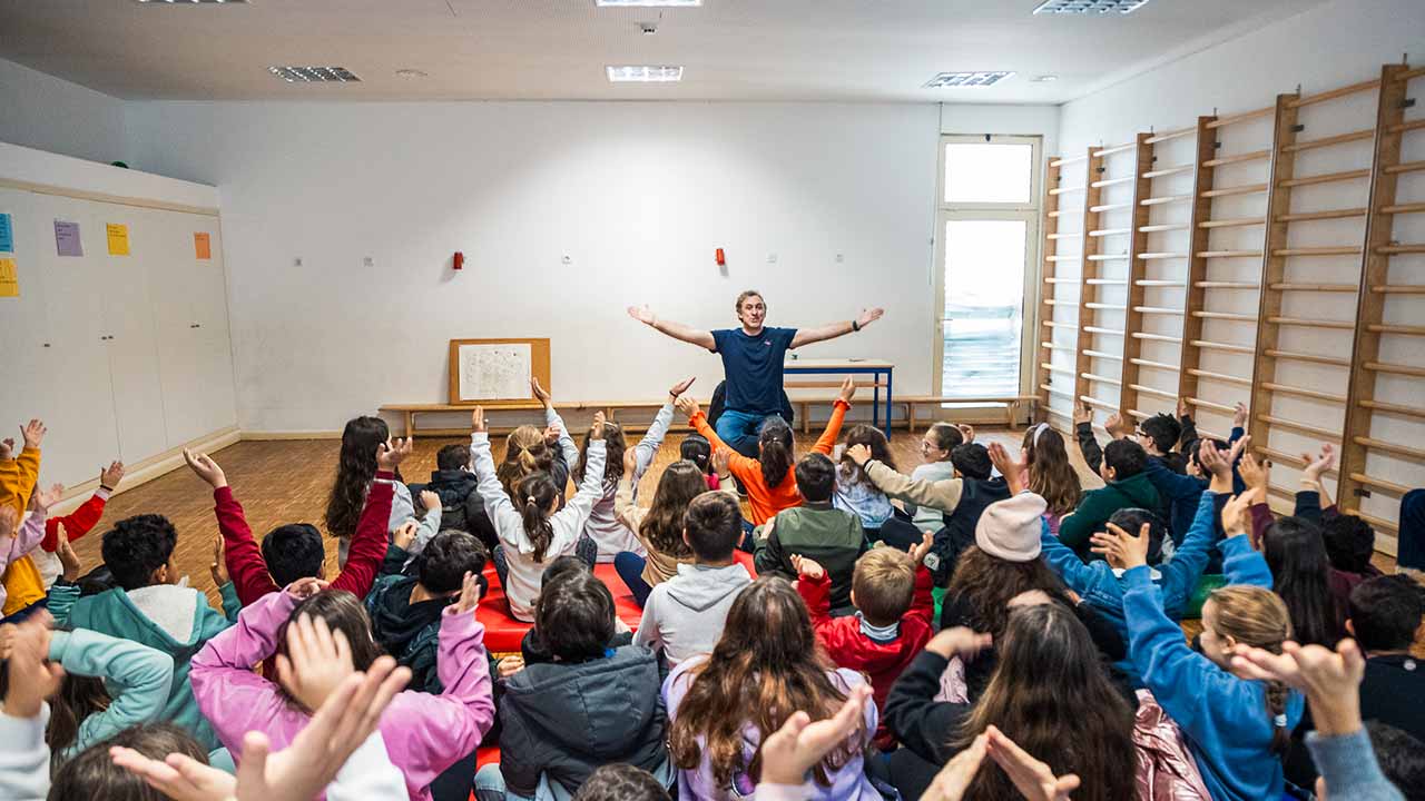 Pedro Seromenho foi o protagonista de duas sessões de horas do conto para crianças, em Castro Marim e Altura.