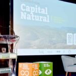 A projeção do vídeo de apresentação do aspirante a geoparque Algarvensis deu o pontapé de saída para a conferência «Capital Natural – Desafios do desenvolvimento sustentável», em Loulé.
