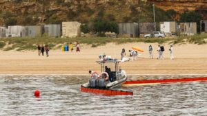 Exercício Atlantic POLEX.PT 2024, no porto de Portimão, testou hoje os meios de prontidão e combate à poluição marinha por hidrocarbonetos.
