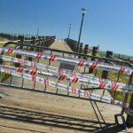 Intempérie fez desaparecer o areal da Praia do Forte Novo, em Quarteira. Administração de Região Hidrográfica (ARH) do Algarve/ Agência Portuguesa do Ambiente (APA) aguardam aprovação de candidatura para repor areais.