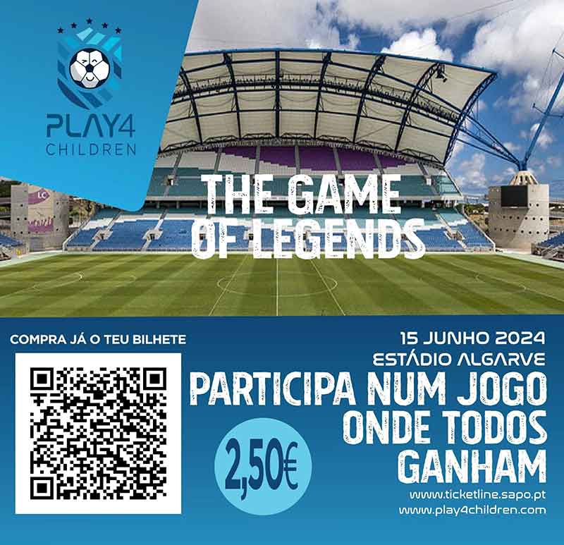 Um jogo de futebol solidário que tem como objetivo angariação de fundos para as crianças mais desfavorecidas do Algarve, apoiadas pela Associação Play4 Children e a Cruz Vermelha.