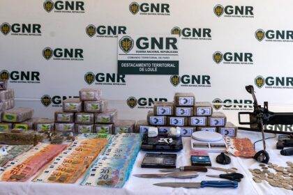 A Guarda Nacional Republicana (GNR) apreendeu mais de 32 mil doses de droga e deteve seis pessoas durante uma operação de combate ao tráfico que decorreu na segunda-feira, dia 17 de junho, em Loulé, Tavira e Faro.