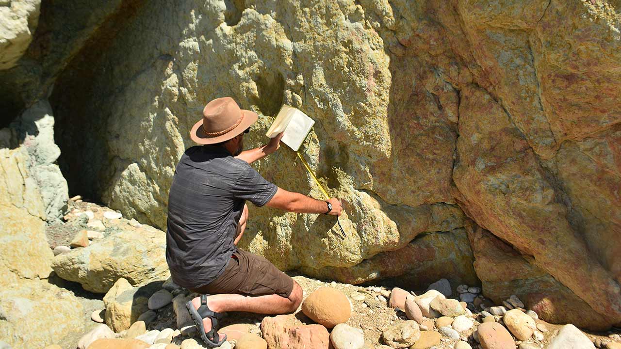 Uma jazida com 12 pegadas de diferentes dinossauros, entre outras descobertas de calibre mundial, na Praia dos Arrifes, em Albufeira, alavancam a candidatura do aspirante Geoparque Algarvensis à UNESCO.