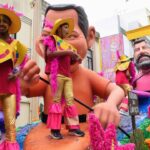 No segundo dia de Carnaval de Loulé, 15 carros alegóricos animaram os cerca de 10 mil visitantes que se juntaram na Avenida José da Costa Mealha.