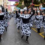 No segundo dia de Carnaval de Loulé, 15 carros alegóricos animaram os cerca de 10 mil visitantes que se juntaram na Avenida José da Costa Mealha.