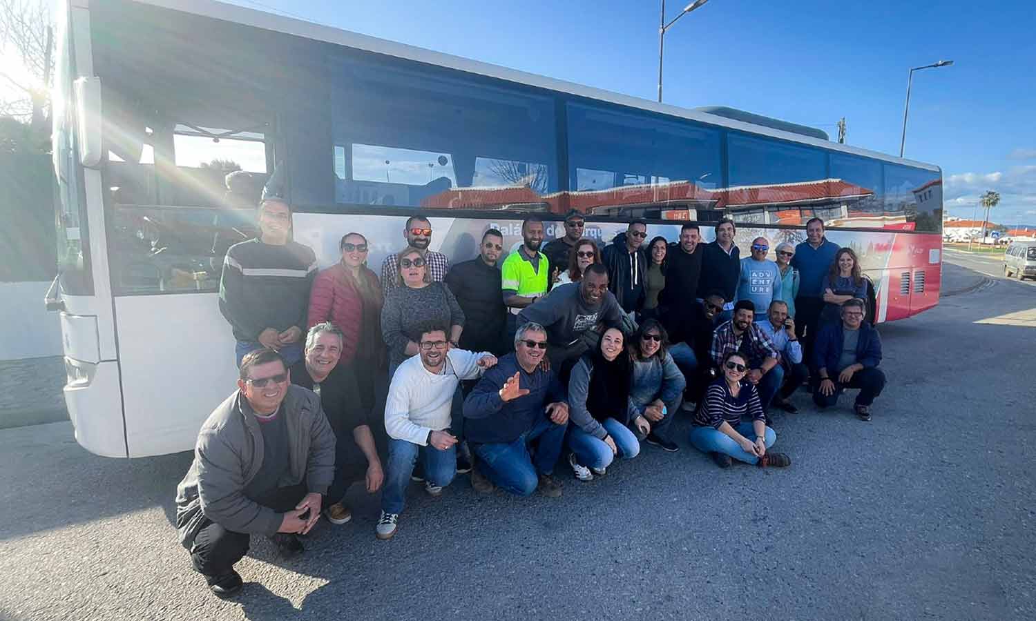 Uma delegação da Câmara Municipal de Oeiras visitou o Parque Urbano do Parchal, ainda em construção, para conhecer as soluções ambientais.