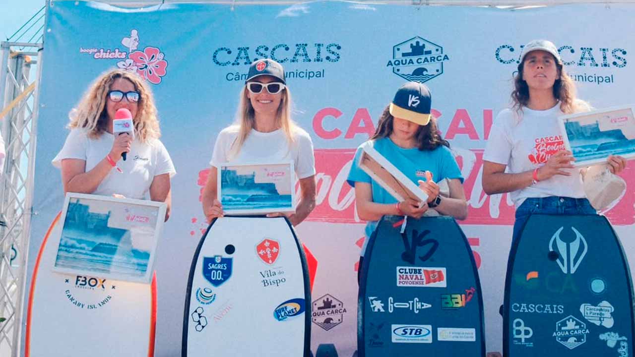 A 1.ª etapa do Circuito Europeu de Bodyboard, realizada em Cascais, terminou com a algarvia Joana Schenker em segundo lugar, o que lhe valeu a subida ao TOP 2 da Europa.