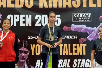 Margarida Sousa, estudante da Escola Secundária Pinheiro e Rosa em Faro, conquistou o 2.º lugar na categoria Júnior Feminino -48kg em competição internacional de karaté na Letónia.