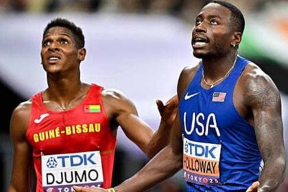 O barreirista do Algarve Ussumani Djumo estreou-se nos Campeonatos Mundiais de Atletismo em Tóquio, participando na quinta ronda de apuramento.