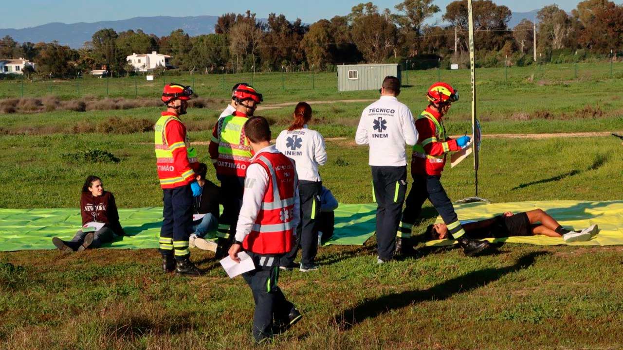 O Aeródromo Municipal de Portimão testa o Plano de Emergência Interno e o Plano Prévio de Intervenção da Autoridade Nacional de Emergência e Proteção Civil.