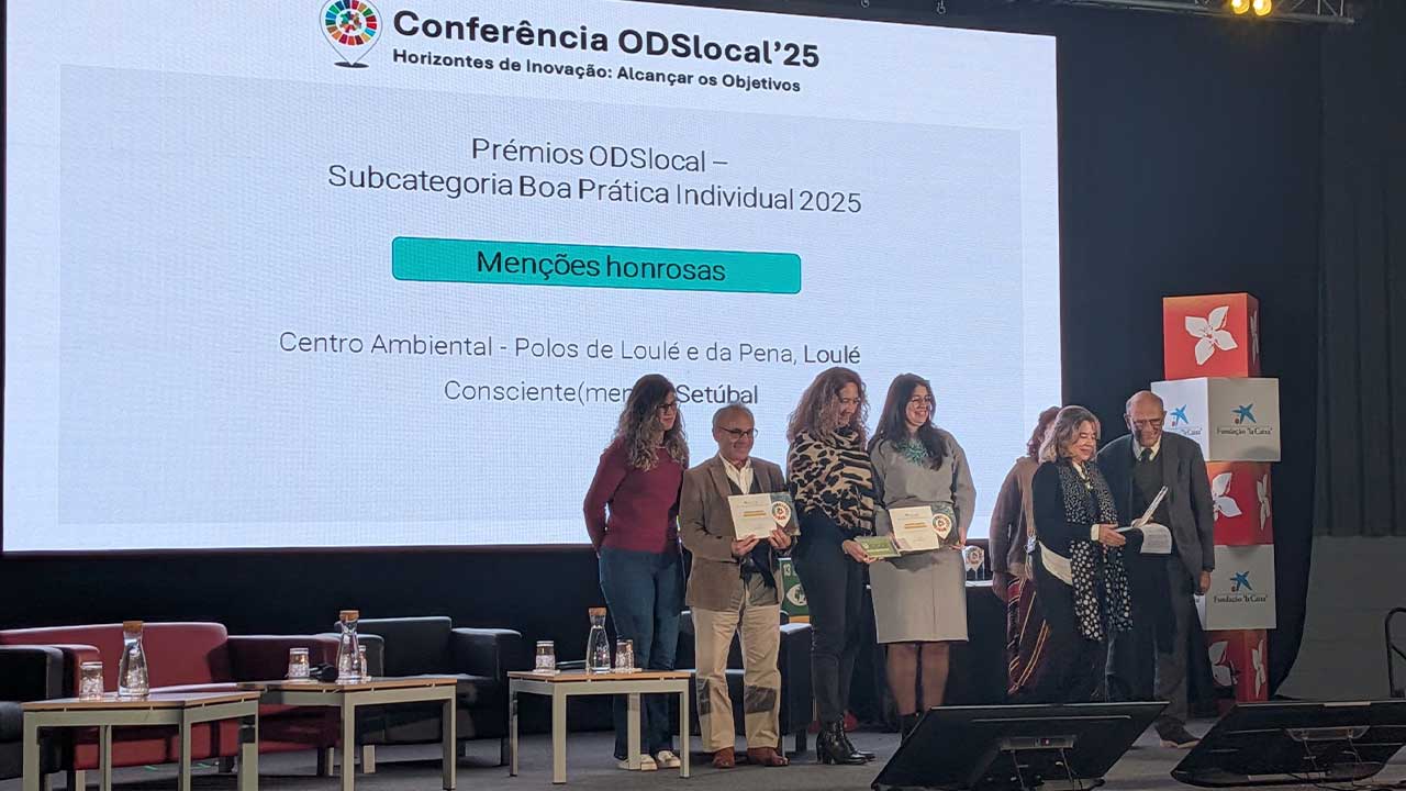 Município de Loulé obtém Menção Honrosa ODSlocal 2025 pelo trabalho do Centro Ambiental e seus polos na promoção de práticas sustentáveis.