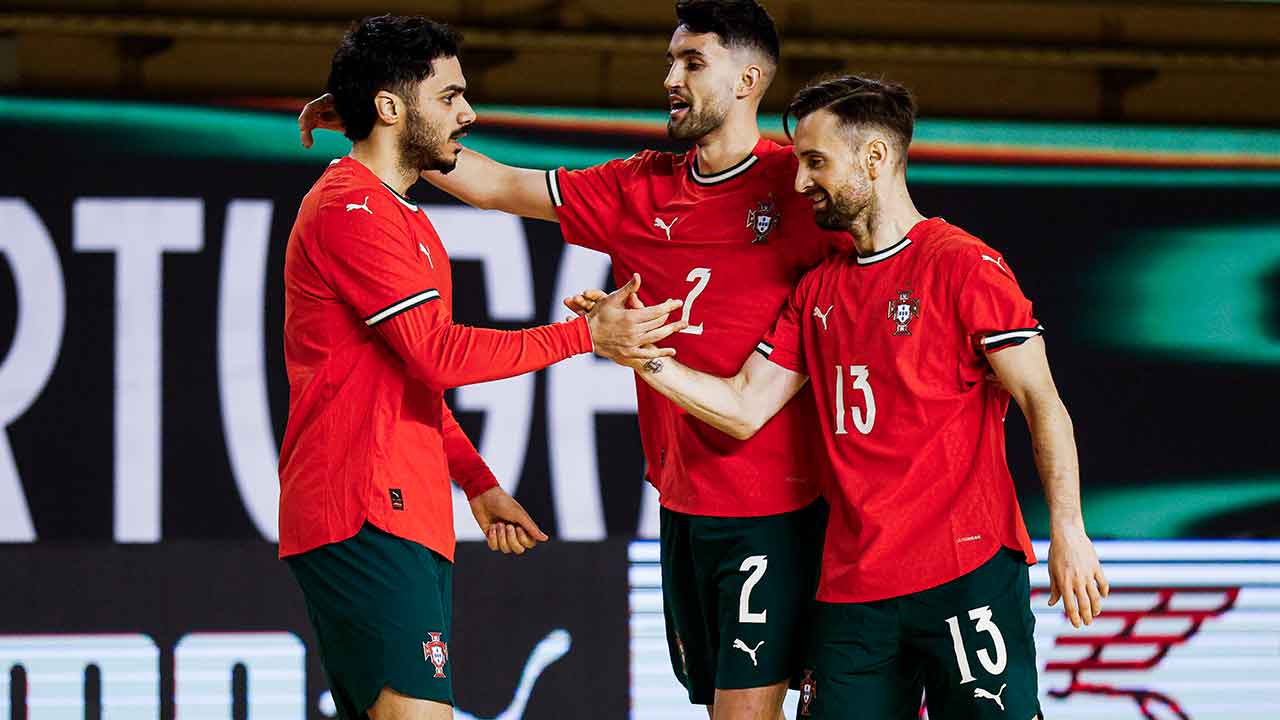 Portugal venceu a Ucrânia por 5-2 em Tavira no segundo particular de preparação para o Europeu de futsal de 2026, com bis de Tomás Paçó.