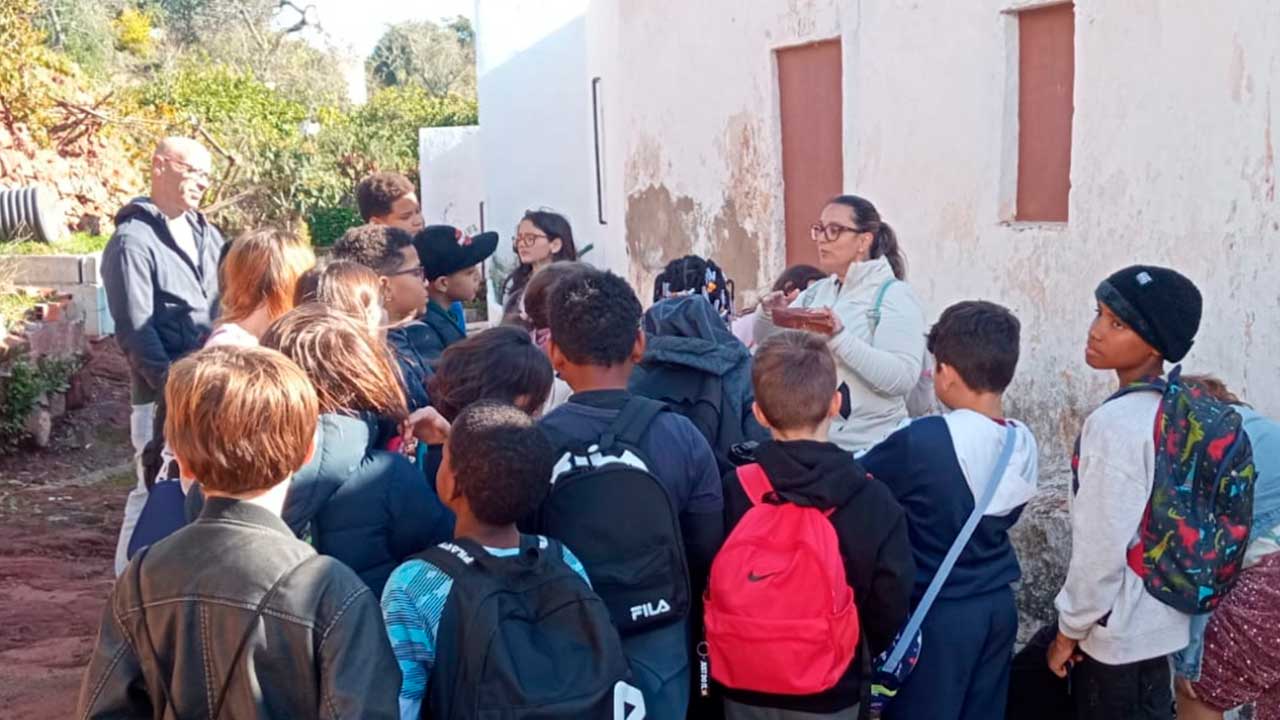 Município de Silves leva alunos a explorar geologia, biodiversidade e tradições locais em visitas educativas do Geoparque Algarvensis.