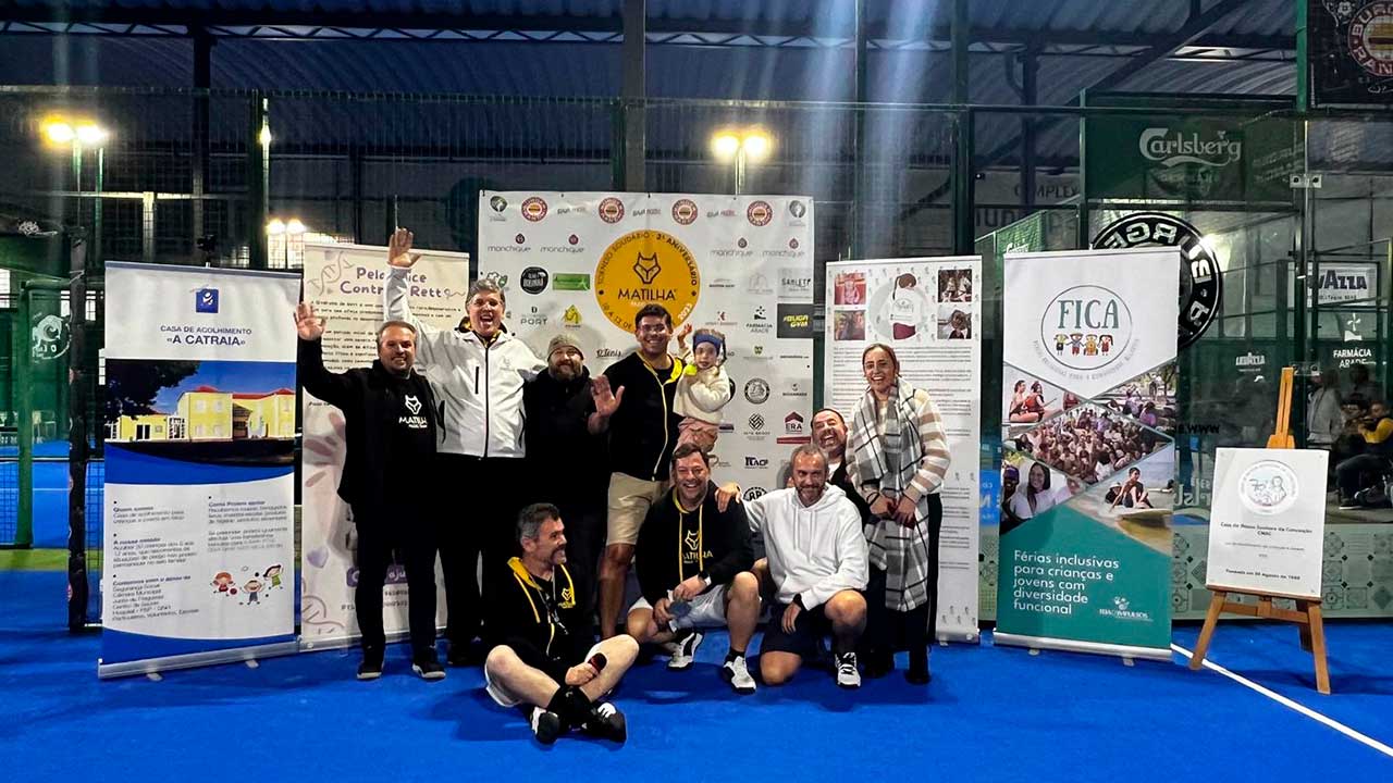 A Matilha Padel Team promove um torneio solidário, em Portimão, para apoiar crianças que necessitam de terapias constantes.