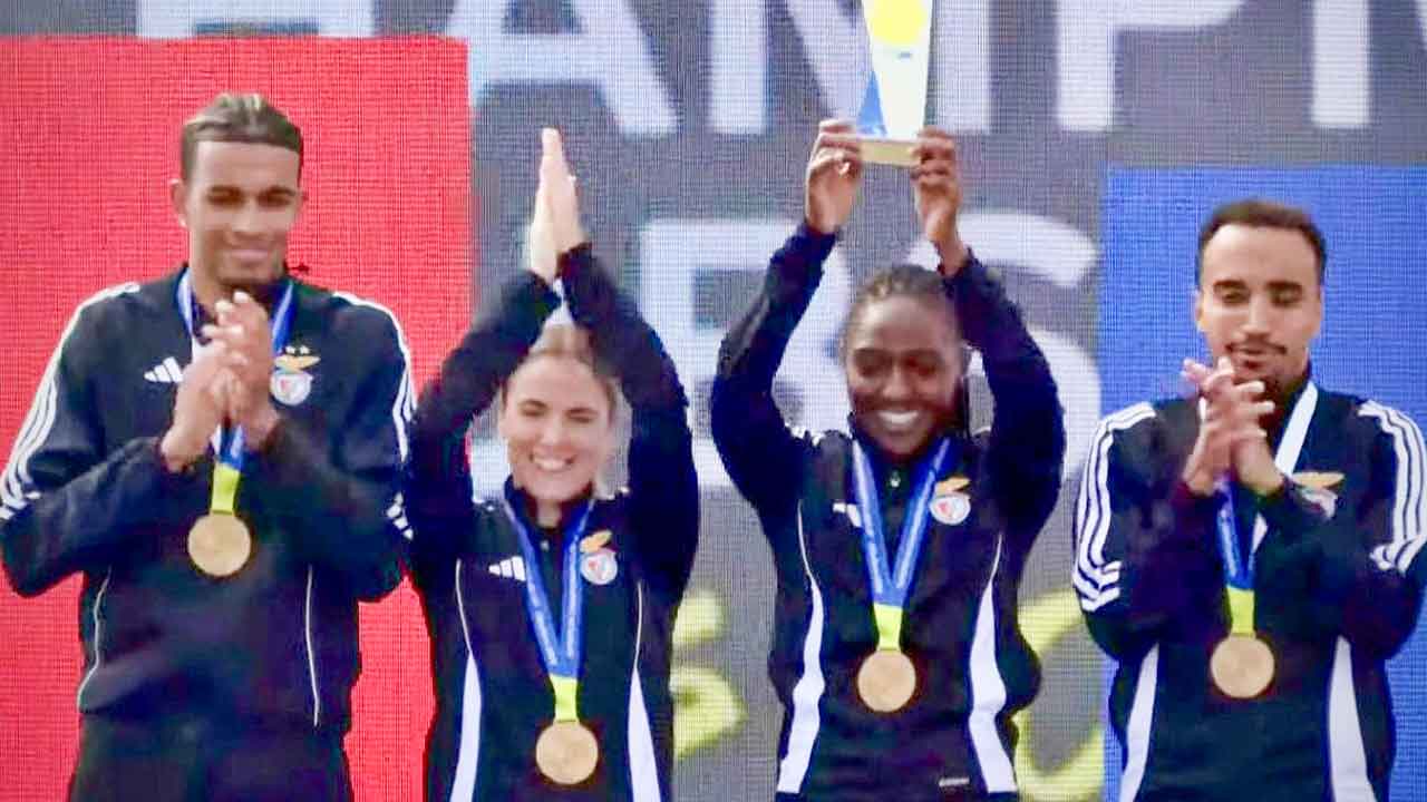 Sporting de Braga venceu a prova feminina e o Benfica a estafeta mista na Taça dos Clubes Campeões Europeus, disputada hoje nas Açoteias, em Albufeira.