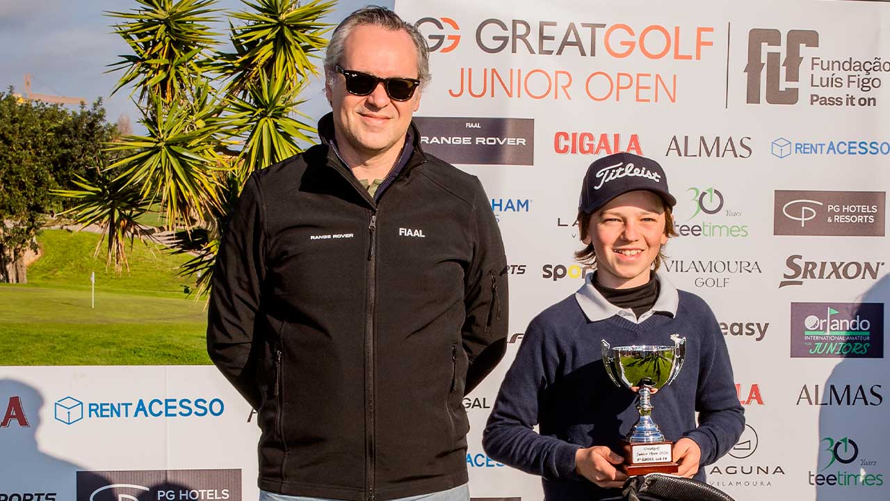 Diogo Rocha vence GreatGolf Junior Open em Vilamoura, com 10 abaixo do par, e segue para o Orlando International Amateur Junior, nos EUA.