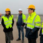 Hub Azul de Olhão recebeu visita estratégica de Ricardo Calé, UAlg e S2AQUAcoLAB para acompanhar obra e reforçar economia do mar.