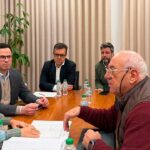 Hub Azul de Olhão recebeu visita estratégica de Ricardo Calé, UAlg e S2AQUAcoLAB para acompanhar obra e reforçar economia do mar.