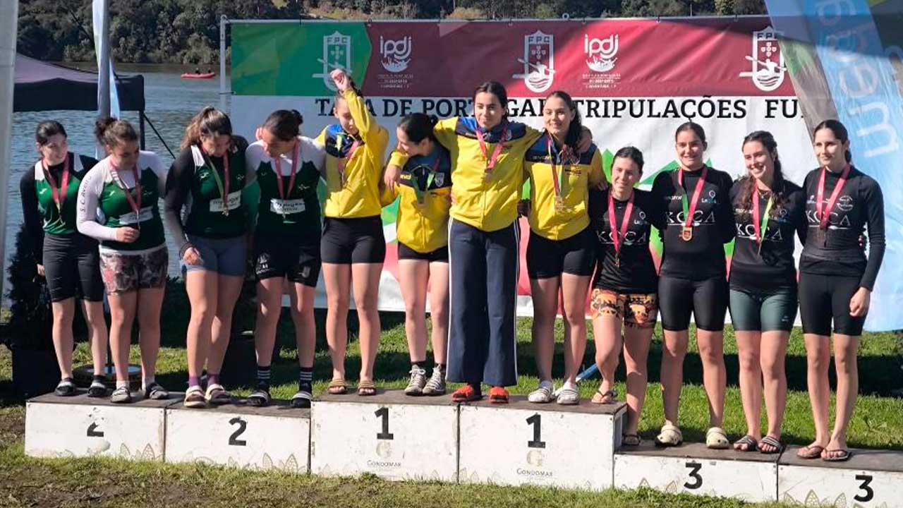 Castores do Arade sobem ao pódio na Taça de Portugal de Fundo com um 2.º lugar e três terceiros lugares na competição disputada em Melres.