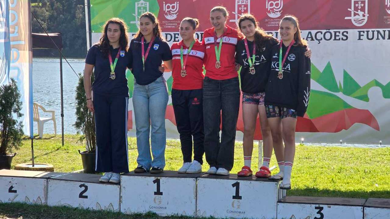 Castores do Arade sobem ao pódio na Taça de Portugal de Fundo com um 2.º lugar e três terceiros lugares na competição disputada em Melres.