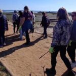 Atividade ambiental junta seniores no Parque Ribeirinho de Olhão e termina com ação de limpeza para reforçar ligação da comunidade à Ria Formosa.
