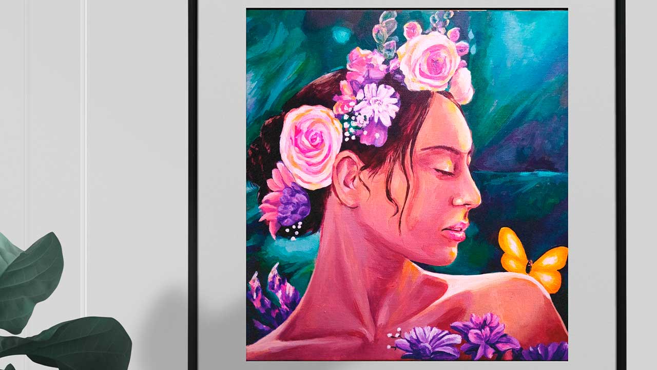 Paula Cabecinha apresenta «Watch me while I bloom pt.2» em Portimão, exposição de pintura patente até 16 de março no CC Continente.