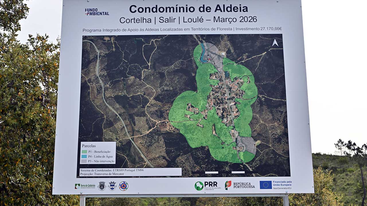 Condomínio de Aldeia em Salir protege três aldeias com intervenção em mais de 70 hectares, reforçando a prevenção de incêndios rurais no concelho de Loulé.