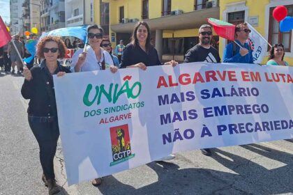 Manifestação do 1.º de Maio em Faro.