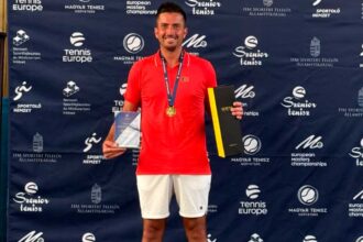 José Ricardo Nunes venceu os Europeus +35 de ténis em singulares e pares, alcançando um duplo título em Budapeste.