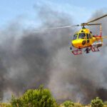 Incêndio em Loulé obrigou ao corte da EN2 e mobiliza 156 operacionais, 46 viaturas e nove meios aéreos no Ameixial.