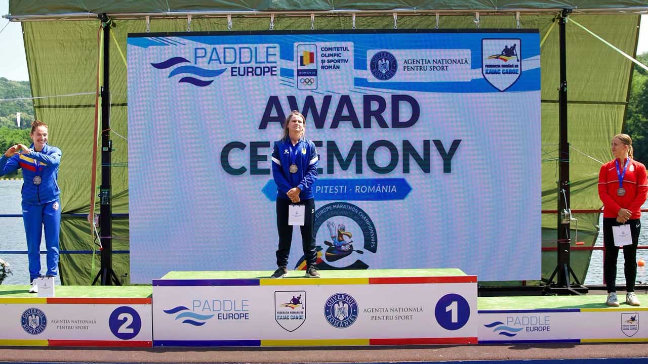 Liudmyla Babak sagrou-se campeã da Europa em C1 longa distância e vice-campeã em C2 longa distância, na Roménia.