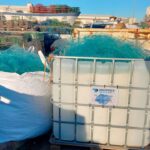 Luságua recolheu 8,5 toneladas de redes de pesca em Olhão e Quarteira para transformar resíduos em novas fibras têxteis.