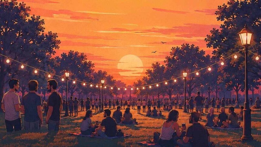 Sunset no Parque estreia-se em Pechão com música ao vivo, entrada livre, animação e convívio para assinalar a chegada do verão.