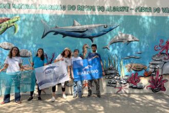 Observação de golfinhos, atividades práticas e um mural marcaram a participação de 200 alunos de Albufeira.