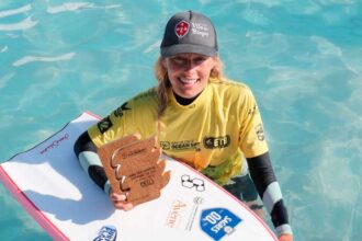 Atleta algarvia terminou no terceiro lugar da segunda etapa do Circuito Europeu ETB, disputada em Santa Cruz, depois de vencer a prova do Nacional.