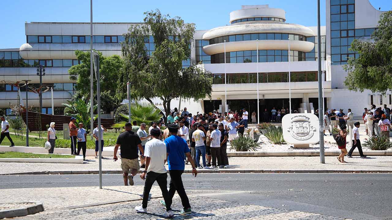 Protesto TVDE em Albufeira.