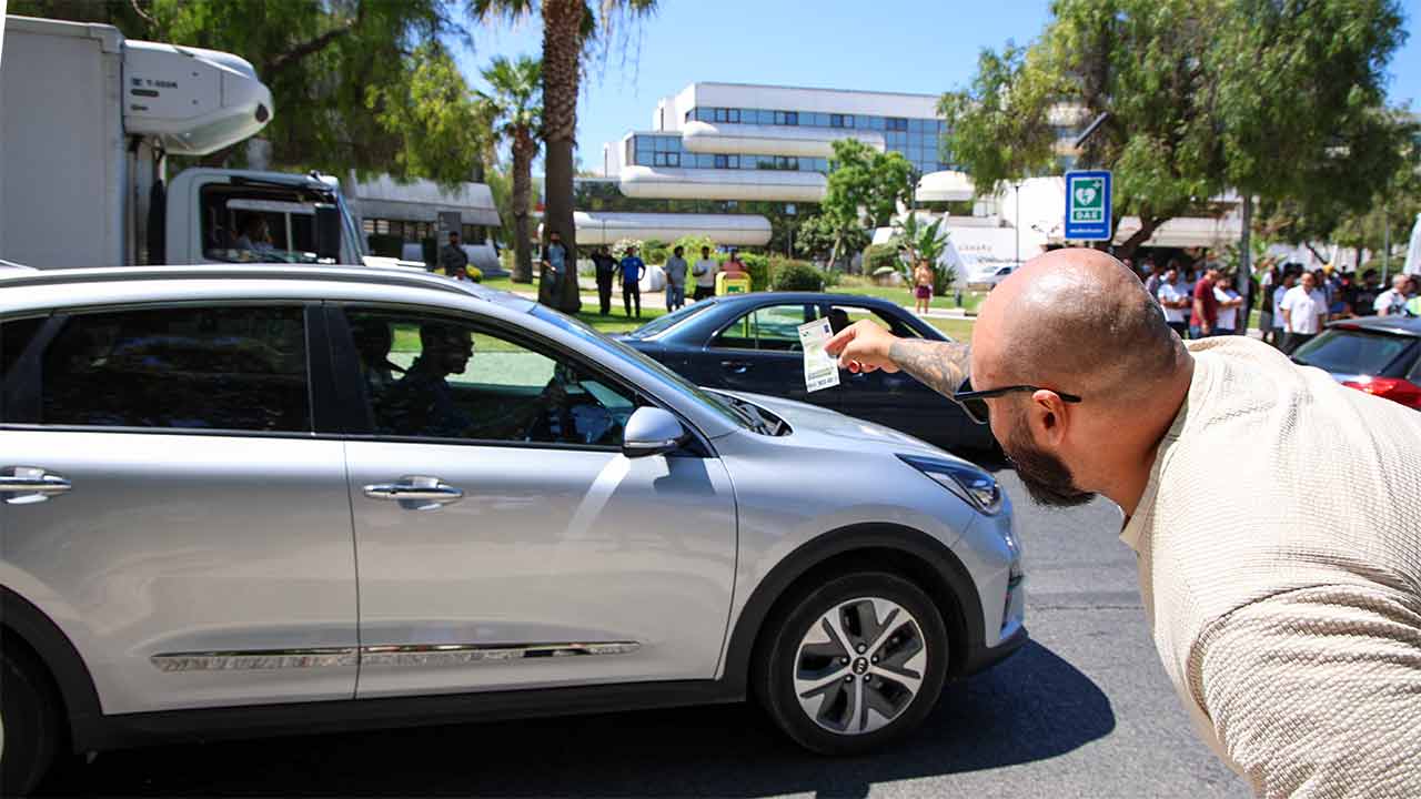 Protesto TVDE em Albufeira.