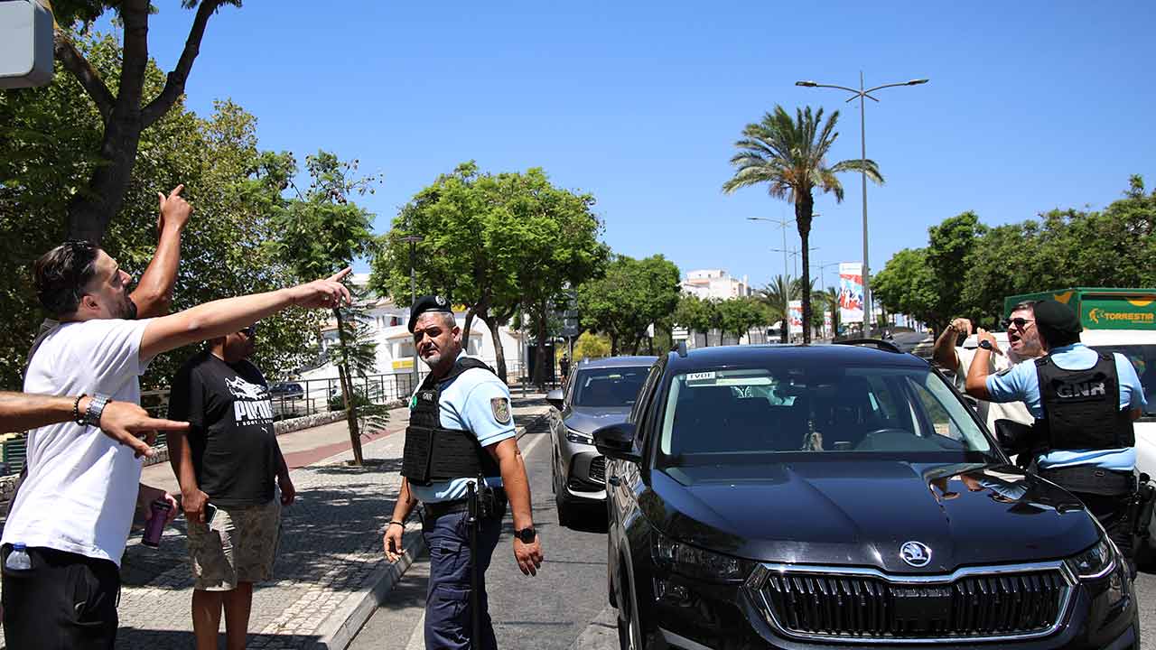 Protesto TVDE em Albufeira.