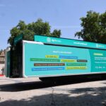 Camião itinerante da Agência Portuguesa do Ambiente encerra em Portimão o percurso de verão dedicado à correta separação dos resíduos urbanos.